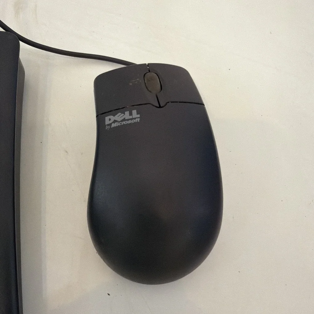 Dell Black PS/2 Wired Keyboard RT7D20 QWERTY W/ IntelliMouse 1.3A PS/2 Mouse